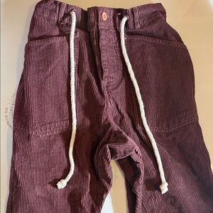 Kimchi Blue Kids Corduroy Pants in Deep Burgundy